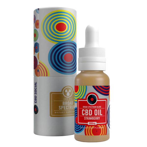 Strawberry Broad Spectrum CBD Oil