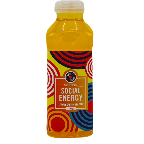 CBD Energy Drink - Strawberry Pineapple 12 Pack