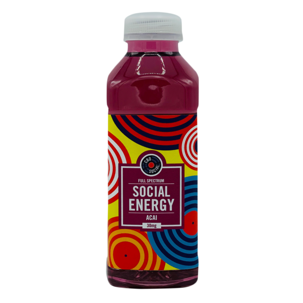 CBD Energy Drink: Acai 6 Pack - Social Energy