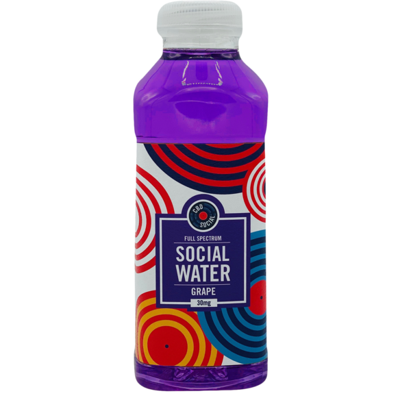 CBD Water: Grape 12 Pack - Social Water